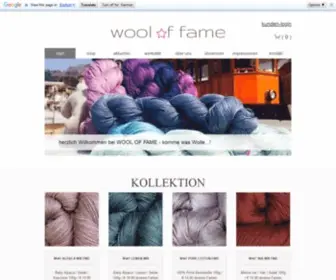 Wooloffame.com(Wool of fame) Screenshot