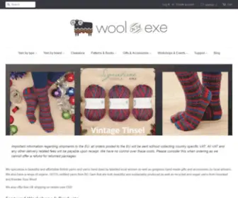 Woolontheexe.com(Wool on the Exe a community fibre arts space in Exeter) Screenshot
