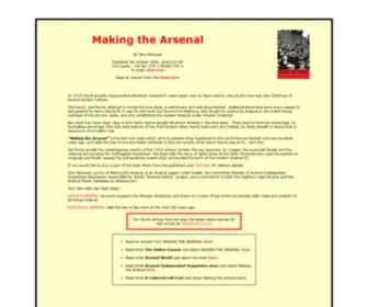 Woolwicharsenal.co.uk(The history of Arsenal FC) Screenshot