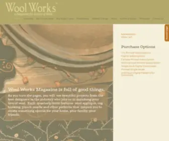 Woolworksmagazine.com(A magazine for lovers of wool applique) Screenshot