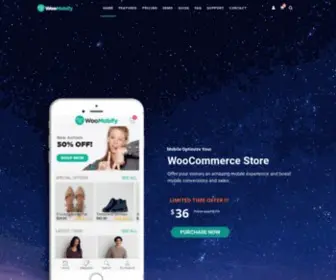 Woomobify.com(Woocommerce Mobile Plugin and Theme) Screenshot