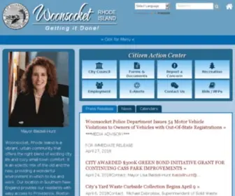 Woonsocketri.org(City of Woonsocket RI) Screenshot