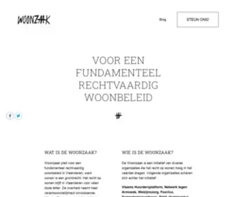 Woonzaak.be(Home) Screenshot