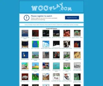 Wooplay.com(Bunch of Games Free To Play) Screenshot