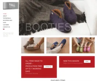 Wooppers.com(Felted Wool Slippers) Screenshot