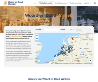 Woordendaadwinkels.nl(Woord & Daad Winkels) Screenshot