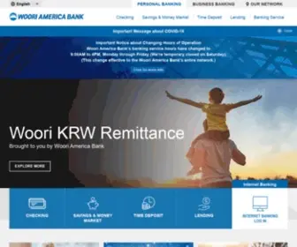 Wooriamericabank.com(Woori America Bank) Screenshot