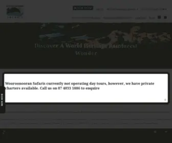 Wooroonooran.com(Wooroonooran Safaris) Screenshot