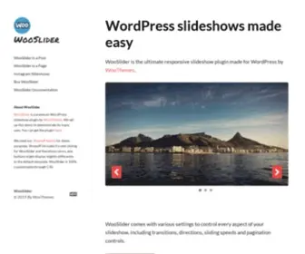 Wooslider.com(The Ultimate Slideshow plugin for WordPress) Screenshot