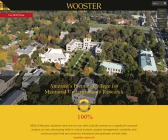 Wooster.edu(The College of Wooster) Screenshot