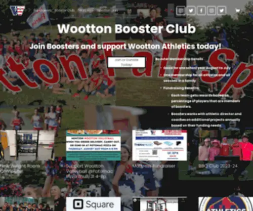Woottonboosterclub.org(Wootton Booster Club) Screenshot