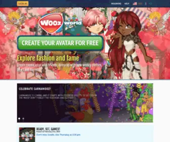 Woozworld.com(Amazing Virtual World and Social Network for Tweens) Screenshot