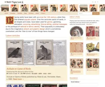 Wopc.co.uk(The World of Playing Cards) Screenshot