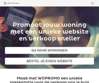 Wopromo.nl(Promoot jouw woning met een unieke website en verkoop sneller) Screenshot