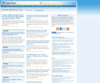 Wopular.com(Home) Screenshot