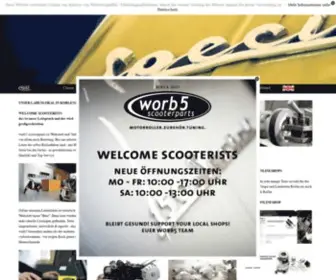 Worb5.com(Vespa und Lambretta Tuning) Screenshot