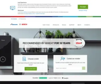 Worcester-Bosch.ie(Central heating boilers) Screenshot