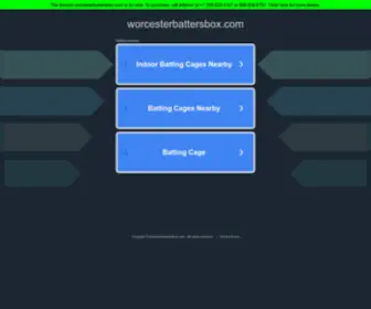 Worcesterbattersbox.com(Worcesterbattersbox) Screenshot