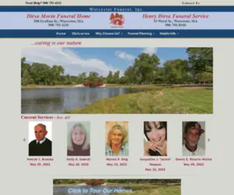 Worcesterfuneral.com(Dirsa-Morin Funeral Homes) Screenshot