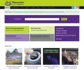 Worcester.gov.uk(Worcester City Council) Screenshot