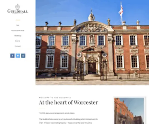 Worcesterguildhall.co.uk(The Guildhall Worcester) Screenshot