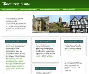 Worcestershire.info(Worcestershire Hotels) Screenshot