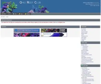 Worcreef.org(Ohio Reef Club) Screenshot