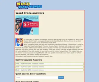 Word-Craze.com(Word Craze answers) Screenshot