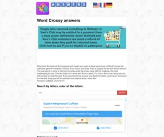 Word-Crossy.com(Word Crossy answers) Screenshot