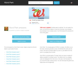 Word-Park-Answers.com(Word Park Answers) Screenshot