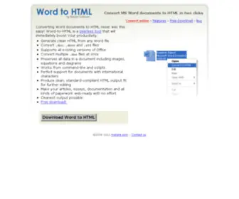 Word-TO-HTML.com(Word to HTML Converter) Screenshot