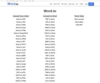 Word.to(Word converter) Screenshot