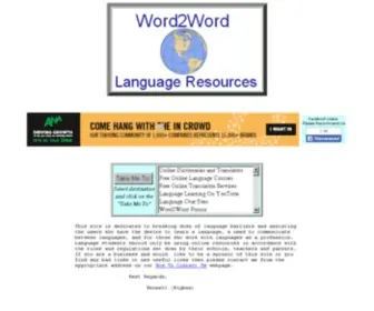 Word2Word.com(Word2Word Language Resources) Screenshot