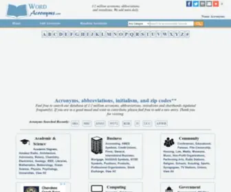 Wordacronyms.com(Acronym) Screenshot