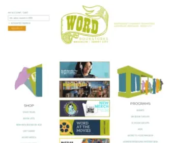Wordbrooklyn.com(Greenpoint's independent bookstore) Screenshot