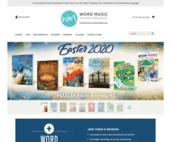 Wordchoralclub.com(Word Music & Church Resources) Screenshot