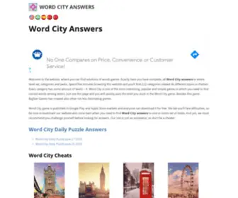 Wordcity.site(Word City Answers) Screenshot