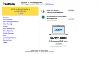 Wordcountry.com(The premium domain name) Screenshot