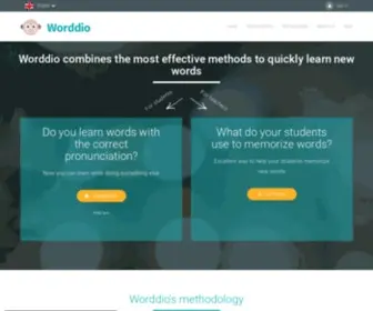 Worddio.com(Vocabulary app) Screenshot