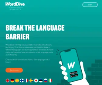 Worddive.com(Learn language) Screenshot