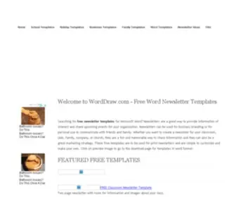 Worddraw.com(Free Newsletter Templates for Microsoft Word) Screenshot