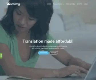 Wordemy.com(Translation Services) Screenshot