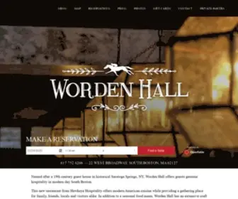 Wordenhall.com(Worden Hall) Screenshot