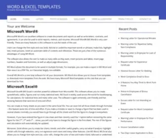Wordexceltemplates.com(Microsoft Word® Microsoft®) Screenshot