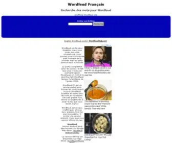 Wordfeud.fr(Recherche des mots pour Wordfeud rapide et facile avec ce moteur de recherche) Screenshot