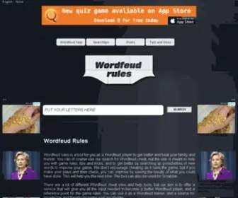 Wordfeudrules.com(Wordfeud) Screenshot