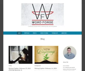 Wordforge.ca(A collection of book reviews) Screenshot