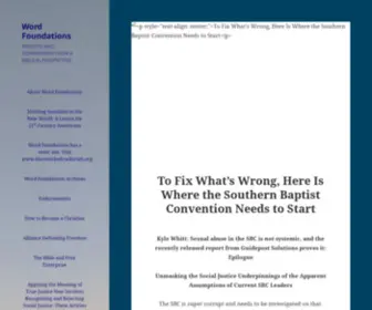 Wordfoundations.com(Word Foundations) Screenshot