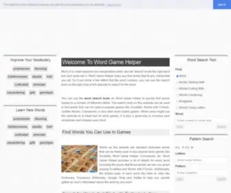 Wordgamehelper.com(Learn & Explore Words) Screenshot