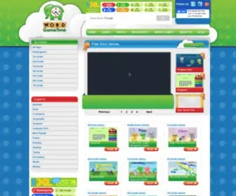 Wordgametime.com(Free word games for kids in grades K) Screenshot
